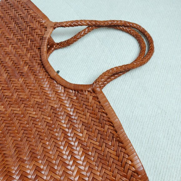 Dragon Diffusion Woven Leather Shoulder Bag | Large & Spacious - Picture 8 of 12